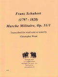 Schubert, Franz % Marche Militaire, op. 51, #1 (score & parts) - WW8/CBSN