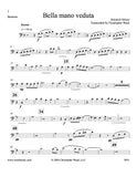 Schutz, Heinrich % Bella Mano Veduta (score & parts) - WW5