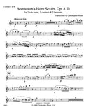 Beethoven, Ludwig van % Horn Sextet, op. 81b (score & parts) - 2CL/2HN/2BSN