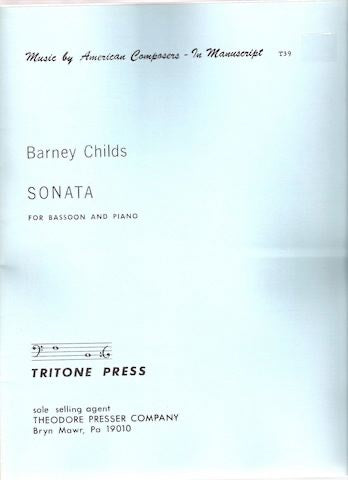 Childs, Barney % Sonata - BSN/PN