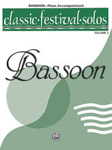Collection % Classic Festival Solos V2 (bassoon book only) - BSN/PN