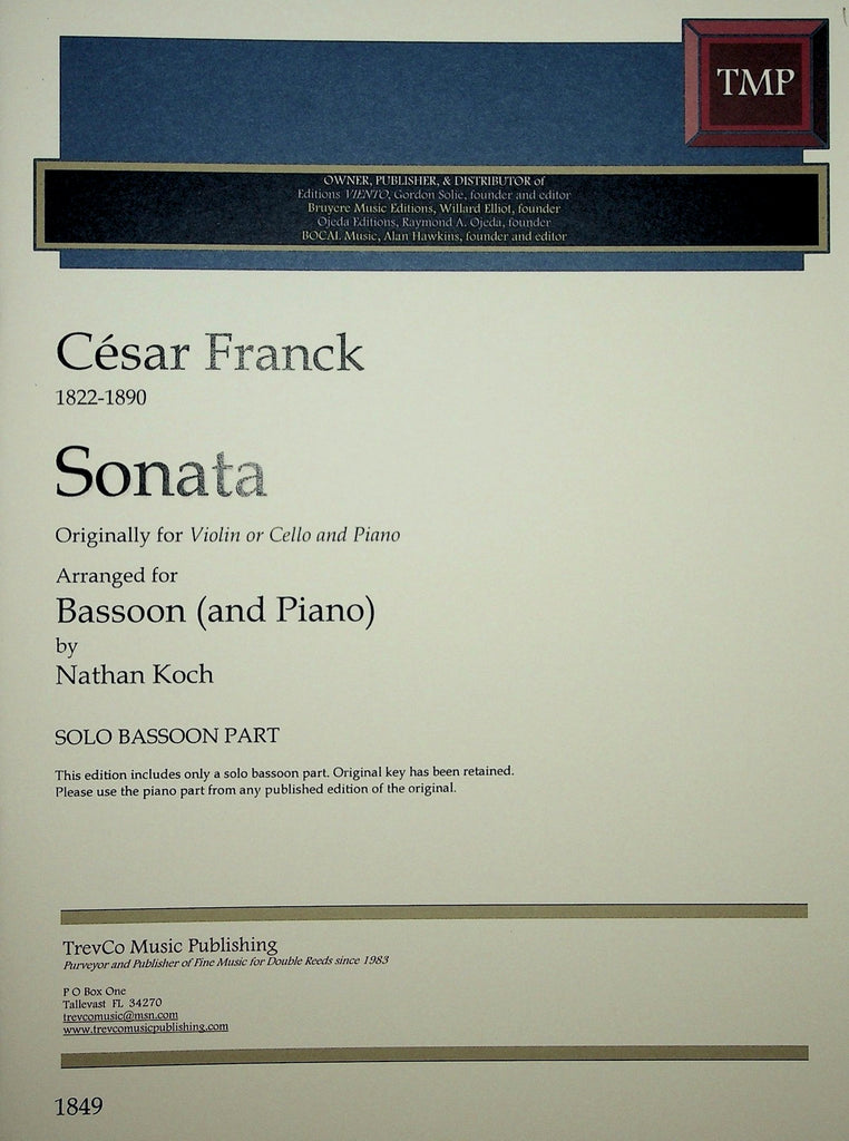 Franck, Cesar % Sonata (Koch)-BSN/PN
