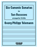 Telemann, Georg Philipp % Six Canonic Sonatas (performance score) - 2BSN