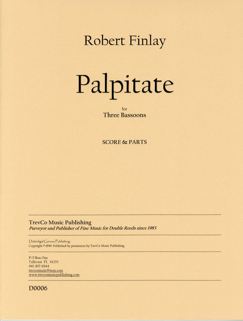 Finlay, Robert % Palpitate (score & parts) - 3BSN