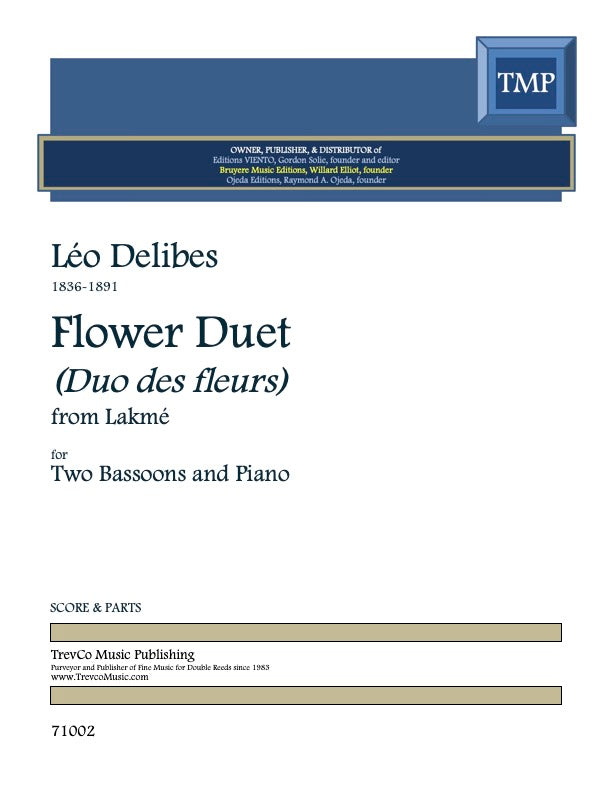 Delibes, Leo % Flower Duet from "Lakme" - 2BSN/PN