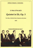 Witt, Friedrich % Quintet in Eb Major, op. 5 - OB/CL/BSN/HN/PN