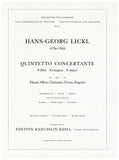 Lickl, Hans-Georg % Quintetto Concertante in F Major (parts only) - WW5