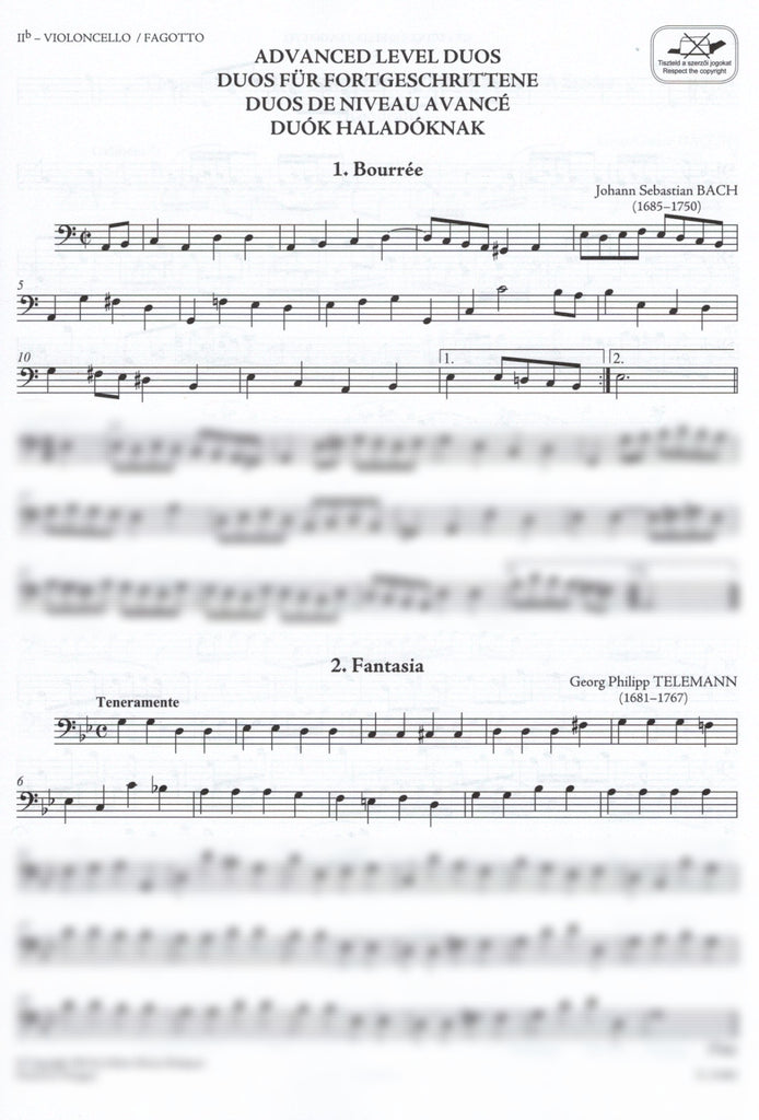 Music Advanced Level Advanced Level Duos (score & parts) - flexible instrument - Trevco Music