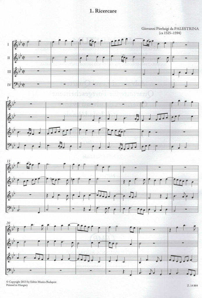 Music Advanced Level Advanced Level Quartets (score & parts) - flexible instru - Trevco Music