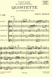 Milhaud, Darius % Quintette (Score)-WW5