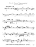 Falcone, John % Solo for Unaccompanied Bassoon - SOLO BSN