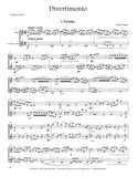 Saenz, Pedro % Divertimento (score & parts) - OB/CL