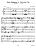 Thompson, Clyde % Four Miniatures (score & parts) - FL/OB/BSN