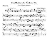 Thompson, Clyde % Four Miniatures (score & parts) - FL/OB/BSN