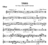 Doran, Matt % Trio (score & parts) - FL/OB/CL