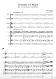 Vanhal, Johann Baptiste % Concerto in F Major (score & set) - 2BSN/ORCH
