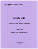 Pfeiffer, Franz Anton % Sonata in Bb - BSN/PN