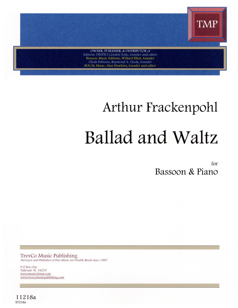 Frackenpohl, Arthur % Ballad & Waltz - BSN/PN