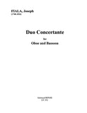 Fiala, Joseph % Duo Concertante in F - OB/BSN