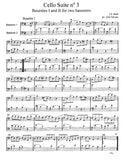 Bach, J.S. % Bourree I & II from 3rd Cello Suite (Falcone) - 2BSN