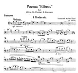 Thuri, Frantisek Xaver % Poema Elbrus (score & parts) - OB/CL/BSN