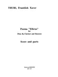 Thuri, Frantisek Xaver % Poema Elbrus (score & parts) - OB/CL/BSN