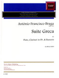 Braga, Antonio % Suite Greca (score & parts) - FL/CL/BSN
