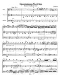 Falcone, John % Three Spontaneous Sketches (score & parts) - OB/CL/BSN