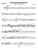 Falcone, John % Three Spontaneous Sketches (score & parts) - OB/CL/BSN