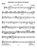 Neukomm, Sigismund % Andantino & Quatro Variacoes: Canzonetta (score & parts) - FL/OB/BSN