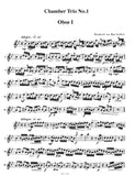 Handel, Georg Friedrich % Trio #1 in Bb-2OB/BSN/HARPSICHORD