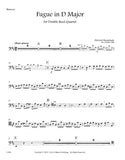 Buxtehude, Dieterich % Fugue in D Major (score & parts) - 2OB/EH/BSN