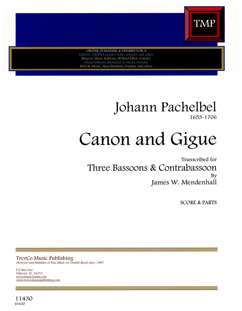 Pachelbel, Johann % CANON-3BSN/CBSN