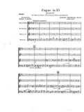 Bach, J.S. % Fugue in Eb Major (score & parts) - OB/CL/BSN/HN