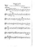 Bach, J.S. % Fugue in Eb Major (score & parts) - OB/CL/BSN/HN