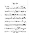 Bach, J.S. % Fugue in Eb Major (score & parts) - OB/CL/BSN/HN
