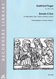 Finger, Gottfried % Sonata in C Major-FL/OB/VLN/PN (Basso Continuo)