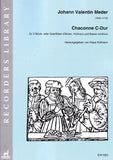Meder, Johann Valentin % Chaconne in C Major-OB/VLN/PN (Basso Continuo)