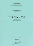 Vivaldi, Antonio % Three Sonatas for oboe and basso continuo RV53, RV28, RV34 - OB/PN