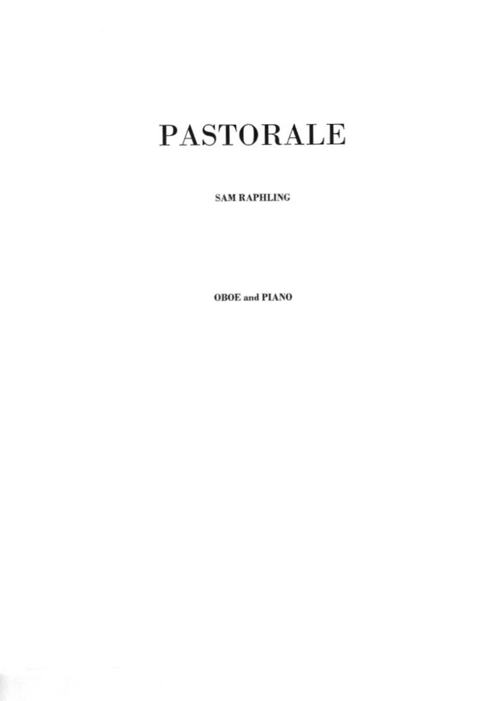 Pastorale-OB/PN - Trevco Music