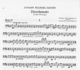 Haydn, Michael % Divertimento in D Major (parts only) - FL/OB/BSN/HN
