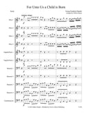 Handel, Georg Friedrich % For Unto Us A Child Is Born from "Messiah" (score & parts) - DR CHOIR