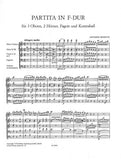 Rosetti, Antonio % Partita in F Major (score & parts) - 3OB/2HN/BSN/KB