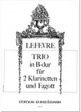 Lefèvre, Jean-Xavier % Trio in Bb Major (parts only) - 2CL/BSN