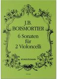 Boismortier, Joseph Bodin de % Six Sonatas, op. 40 (performance scores) - 2BSN or 2CEL