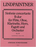 Lindpaintner, Peter Josef von % Sinfonie Concertante in Bb Major, op. 36 (parts only) - FL/OB/CL/BSN/HN/PN(ORCH)