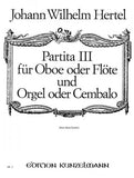 Hertel, Johann Wilhelm % Partita III-OB/PN or OB/ORGAN