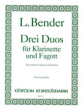 Bender, L. % Three Duos (parts only) - CL/BSN