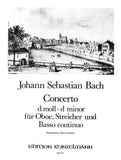Bach, J.S. % Concerto in d minor, BWV 1059 - OB/PN