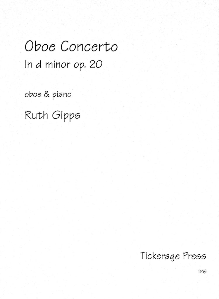 Gipps, Ruth % Concerto in d minor (study score) - OB/ORCH